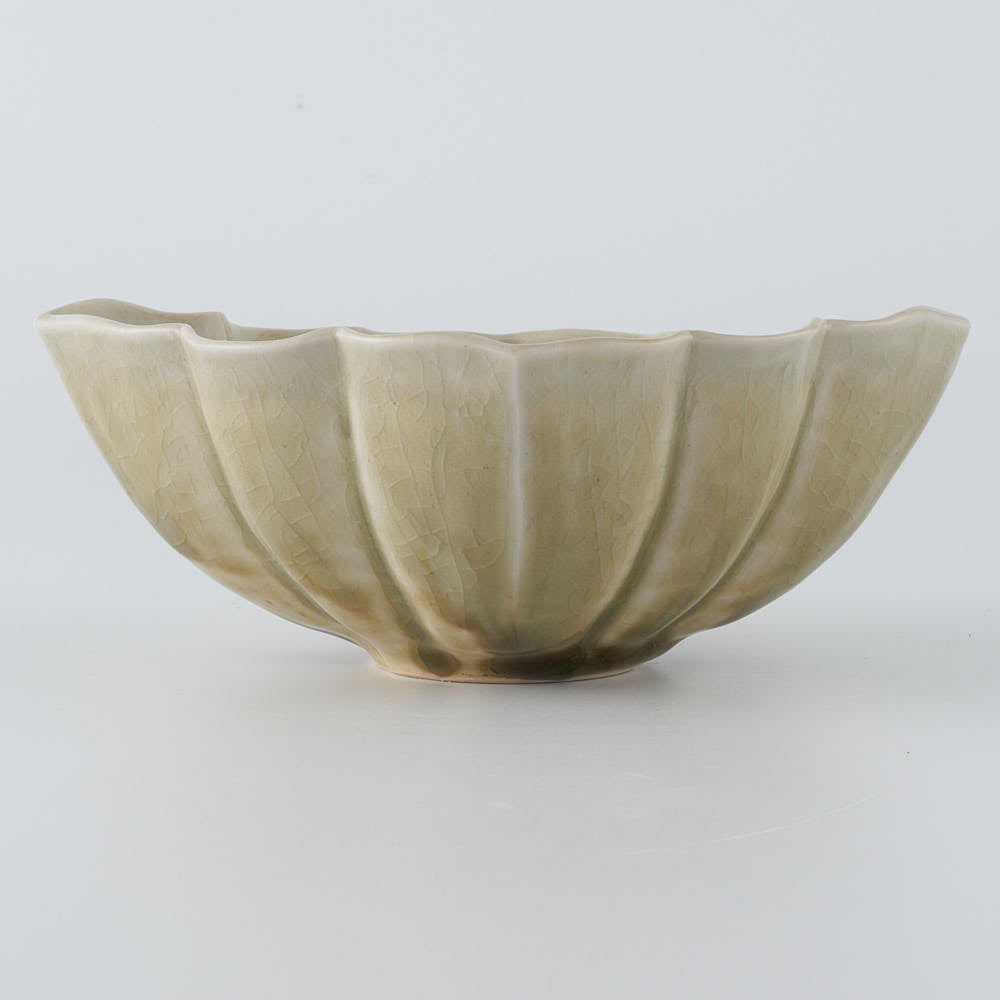 作家　宮田竜司　灰釉　菱形鉢（小） 作家　宮田竜司 陶磁器作家もの