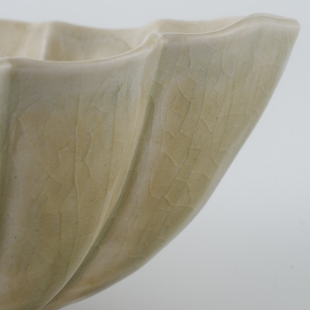 作家　宮田竜司　灰釉　菱形鉢（小） 作家　宮田竜司 陶磁器作家もの