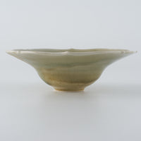 作家　宮田竜司　灰釉　稜花リム鉢 作家　宮田竜司 陶磁器作家もの