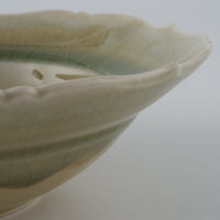作家　宮田竜司　灰釉　稜花リム皿