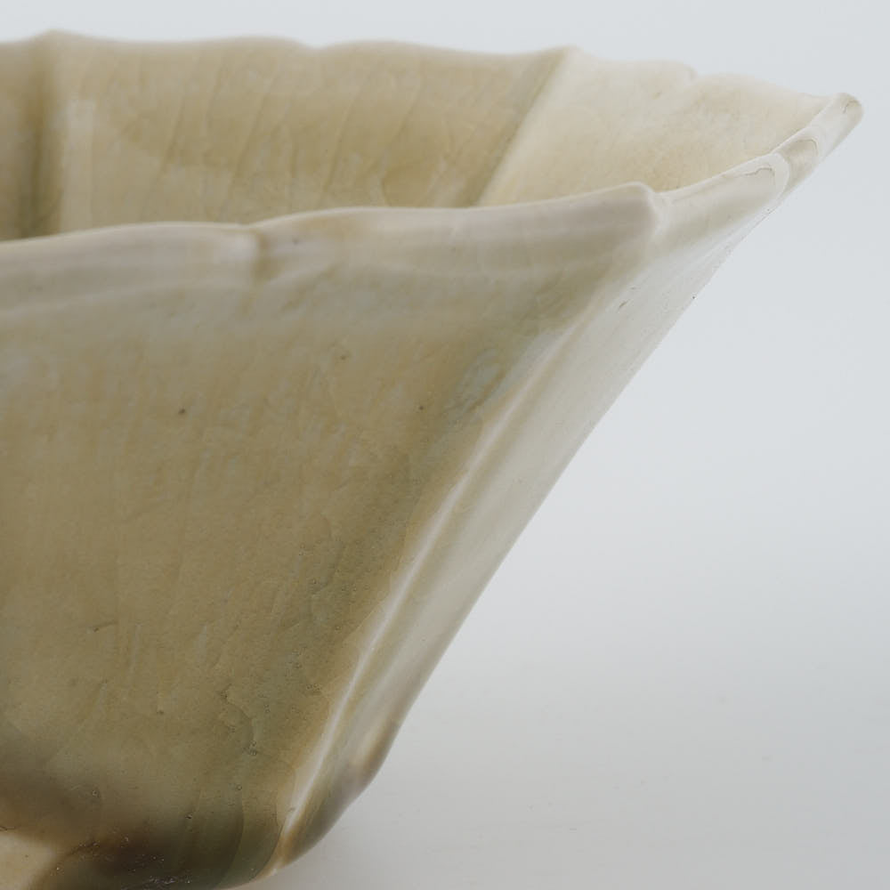作家　宮田竜司　灰釉　稜花面取鉢（小） 作家　宮田竜司 陶磁器作家もの