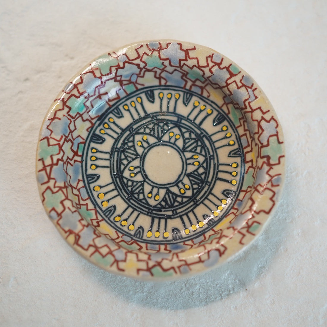 作家　加藤喜道　小皿　8.5　D