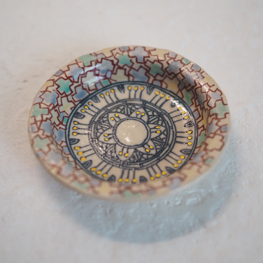 作家　加藤喜道　小皿　8.5　D