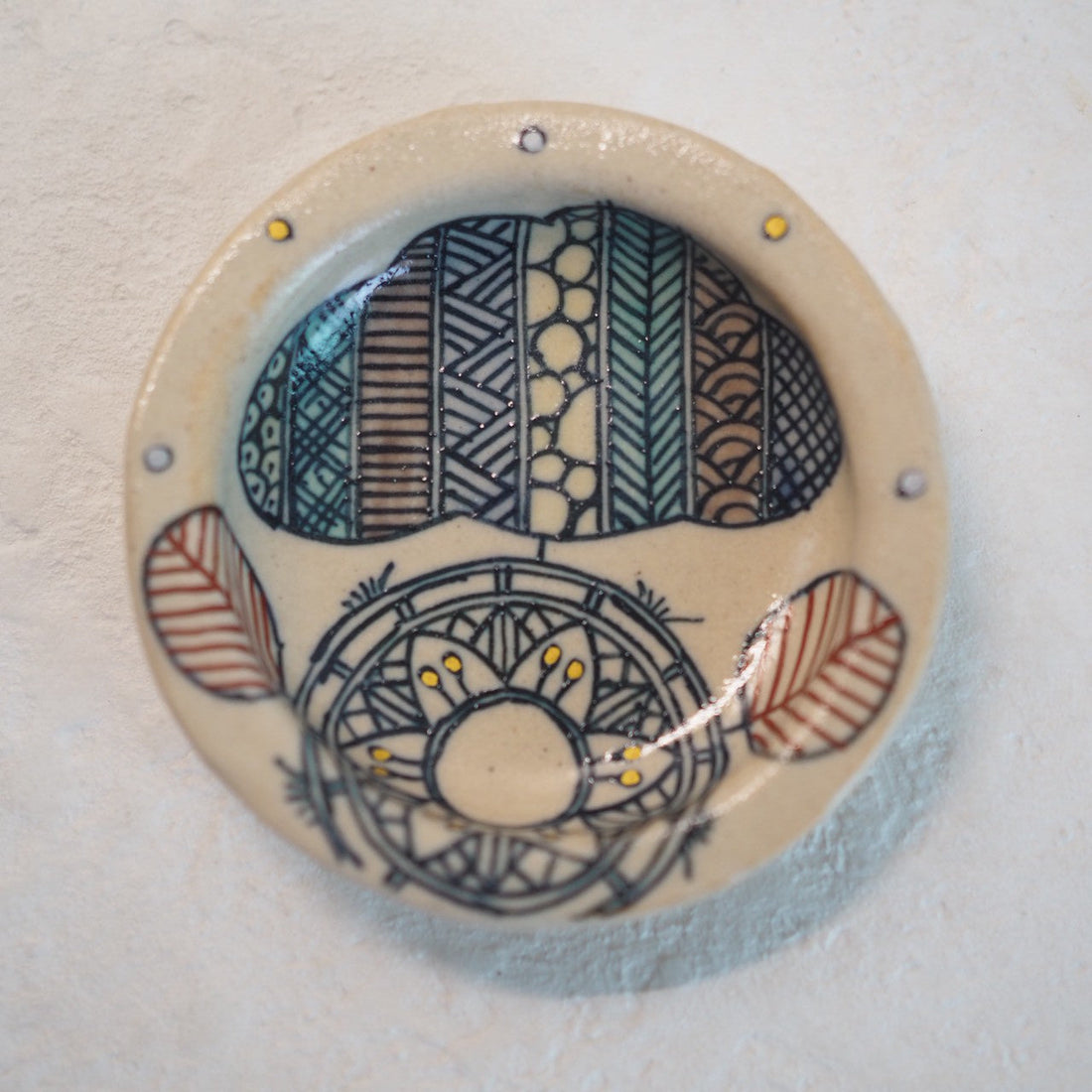 作家　加藤喜道　小皿　8.5　E