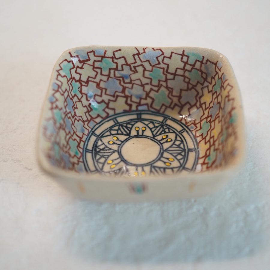 作家　加藤喜道　▢小鉢　7.8×7.8　E