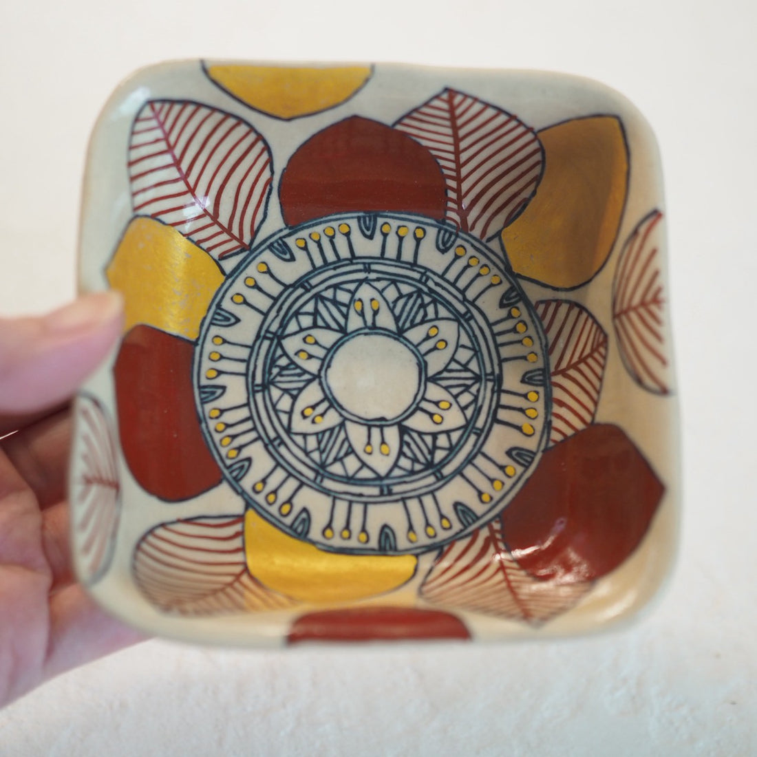 作家　加藤喜道　▢小鉢　11.5×11.5　F