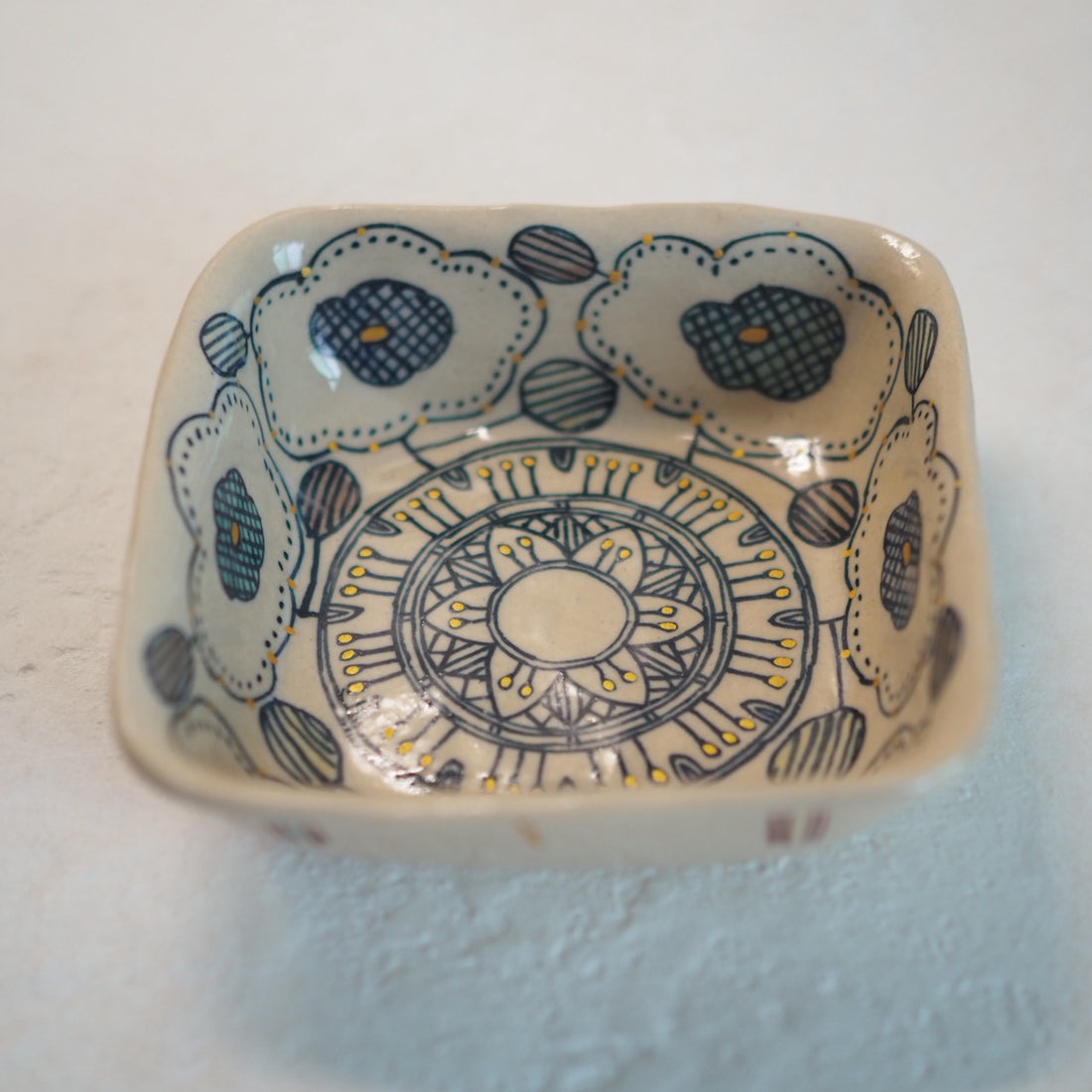 作家　加藤喜道　▢小鉢　11.5×11.5　J