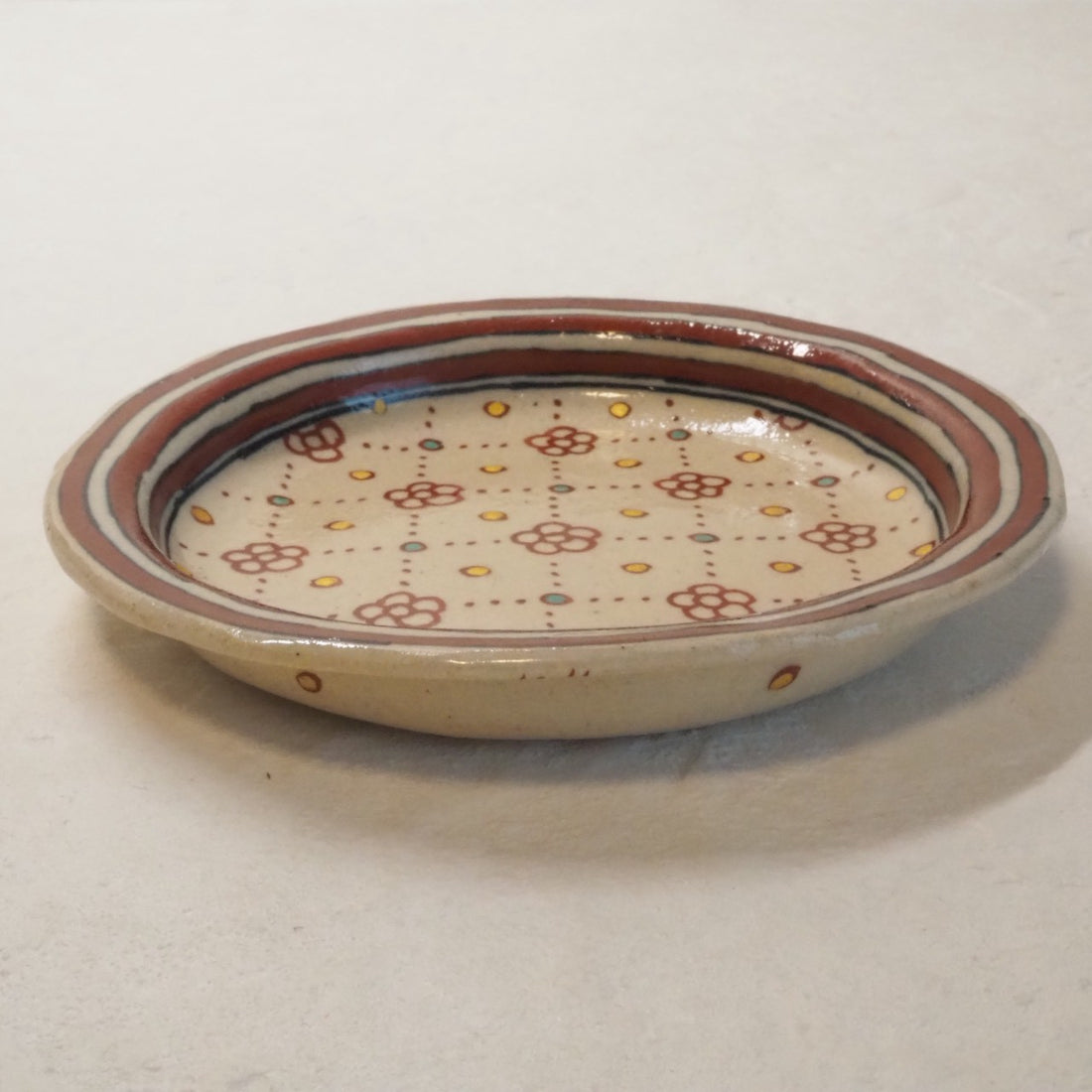 作家　加藤喜道　小皿　11.5　F