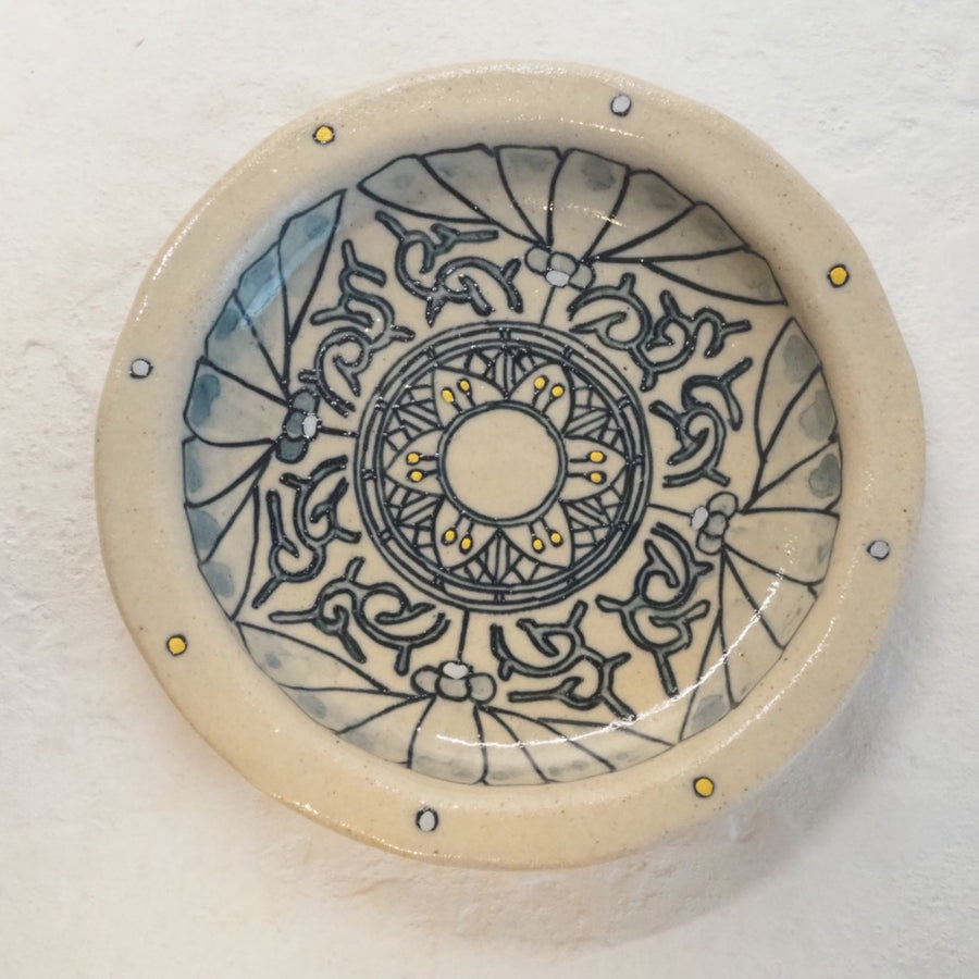 作家　加藤喜道　小皿　11.5　K