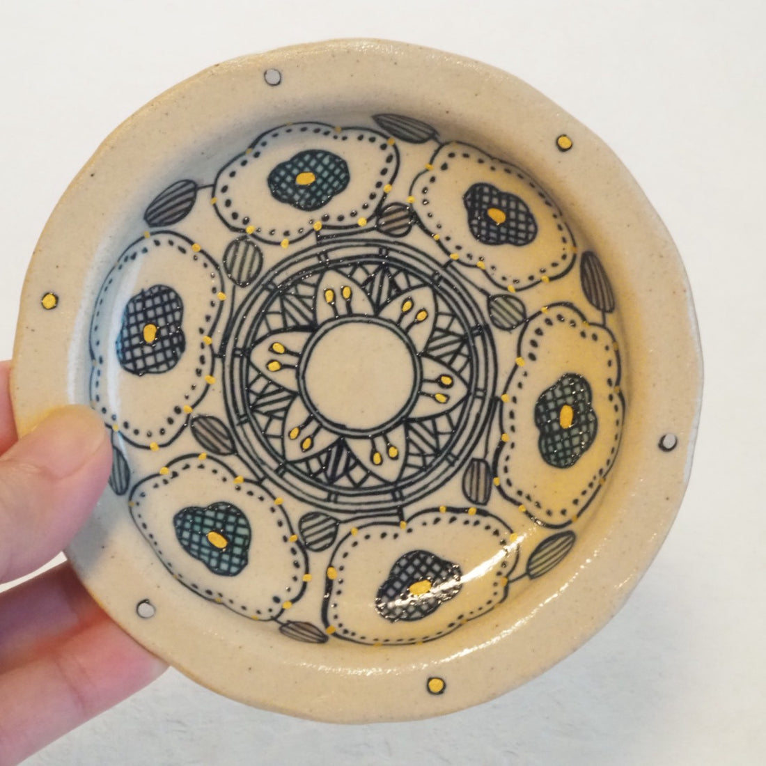 作家　加藤喜道　小皿　11.5　L