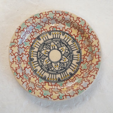 作家　加藤喜道　小皿　11.5　Ｏ