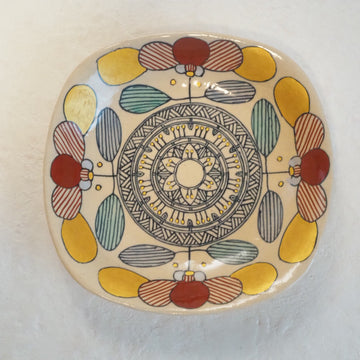 作家　加藤喜道　plate　16.5×16.5　K