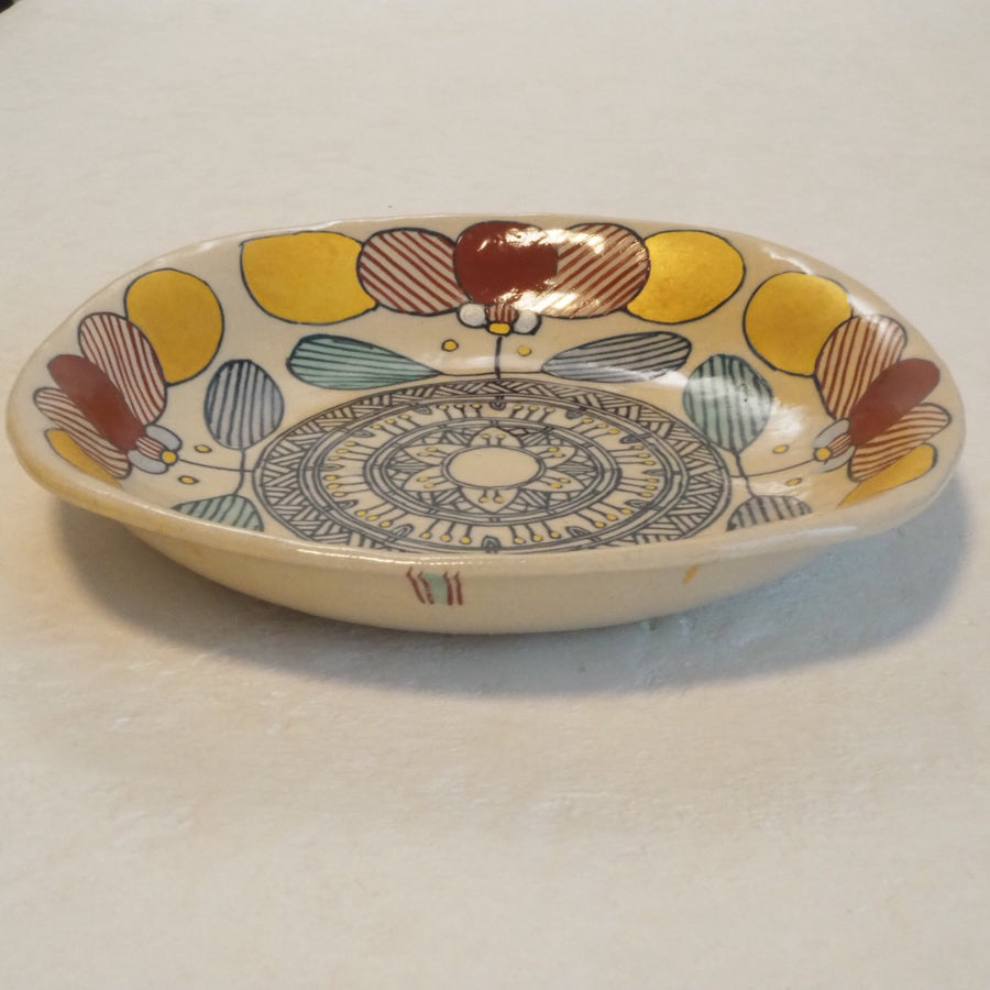 作家　加藤喜道　plate　16.5×16.5　K