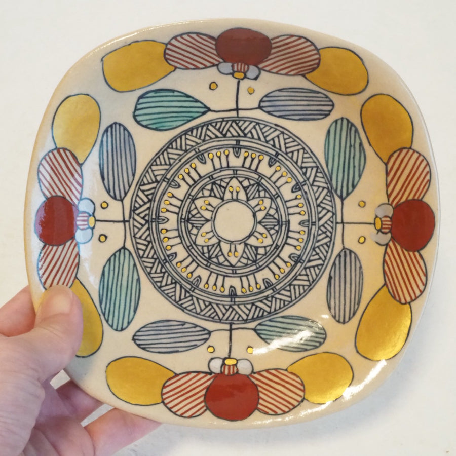 作家　加藤喜道　plate　16.5×16.5　K