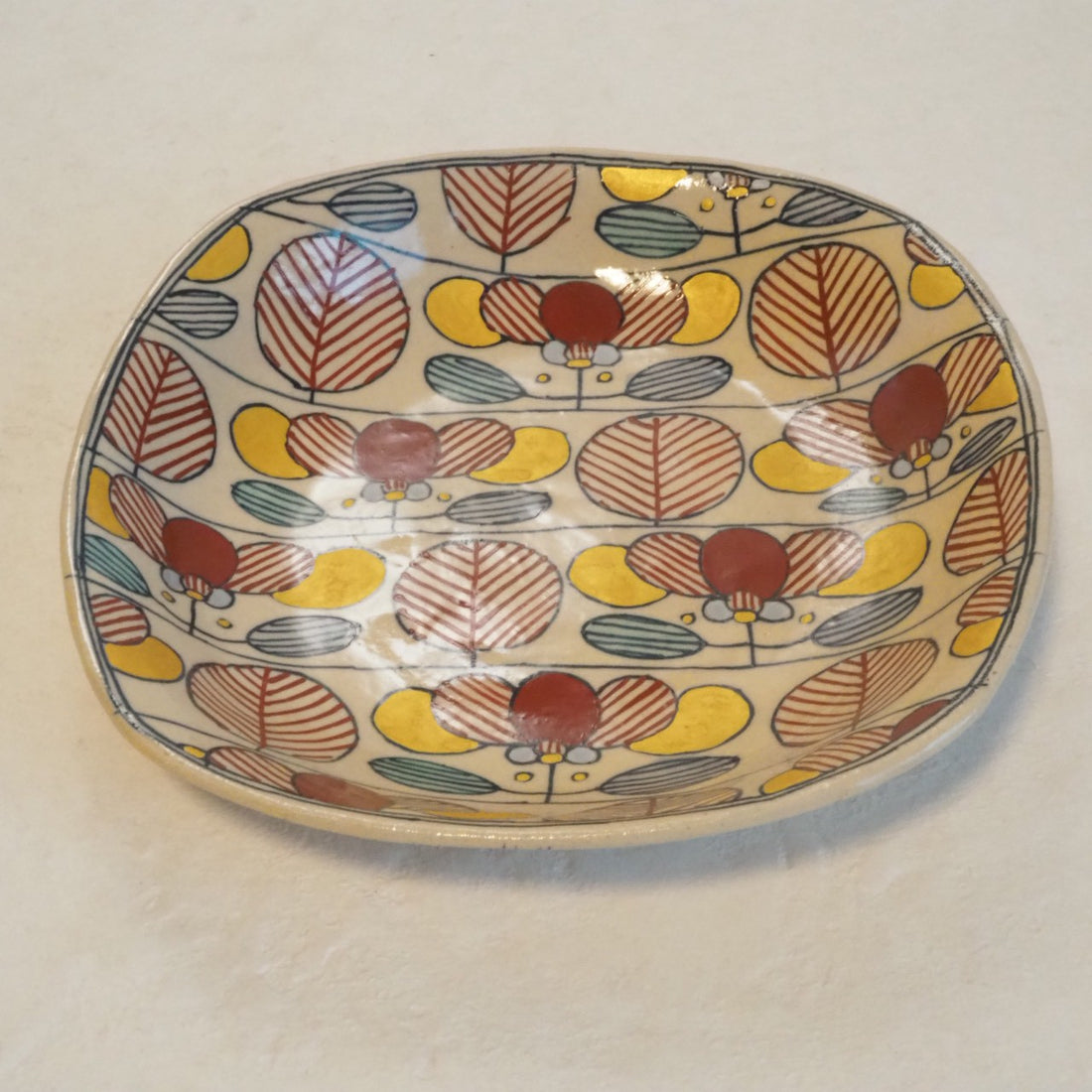 作家　加藤喜道　plate　16.5×16.5　L