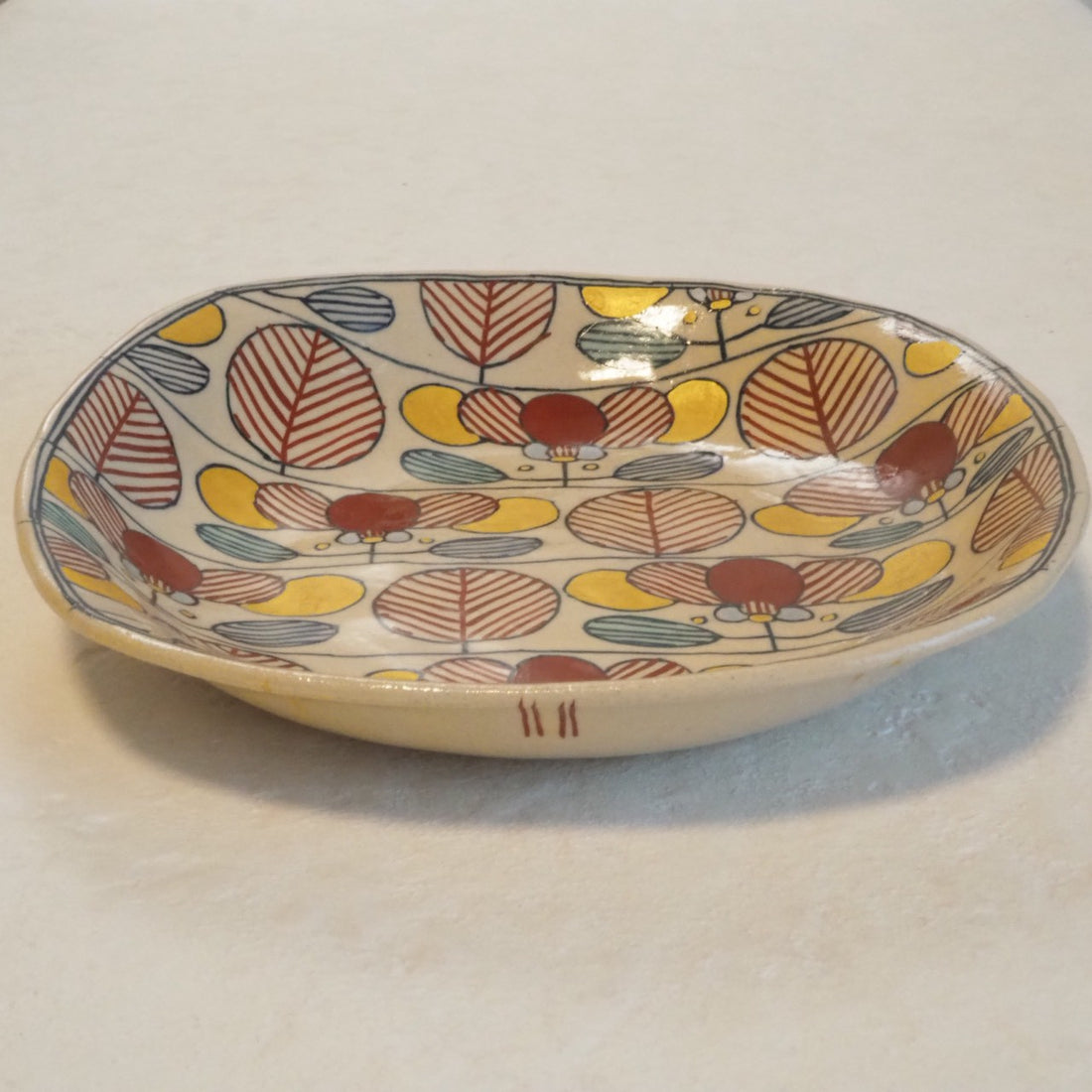 作家　加藤喜道　plate　16.5×16.5　L