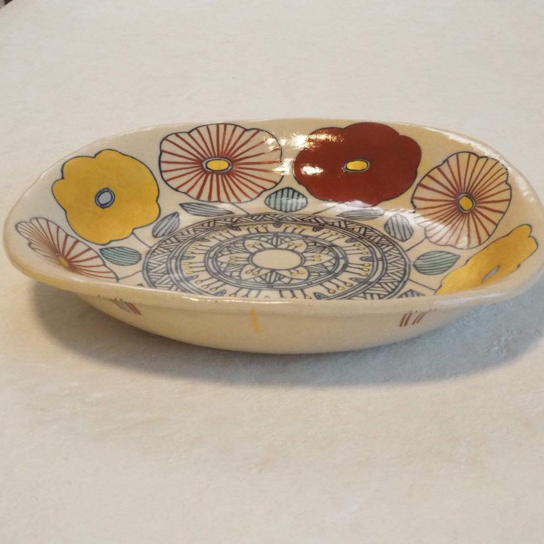 作家　加藤喜道　plate　16.5×16.5　M