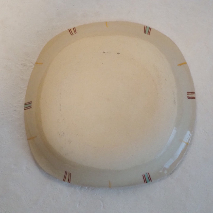 作家　加藤喜道　plate　16.5×16.5　M