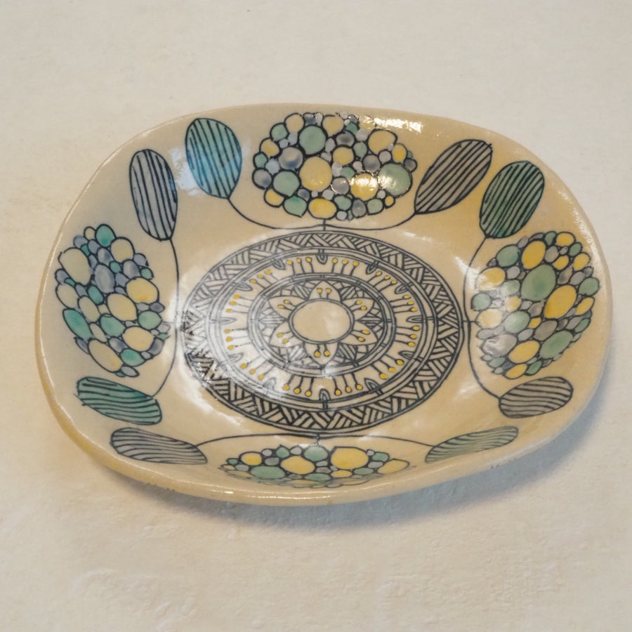 作家　加藤喜道　plate　16.5×16.5　Ｎ