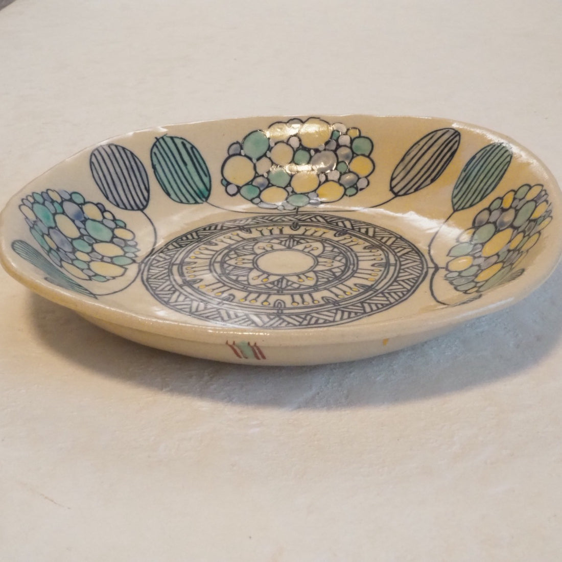 作家　加藤喜道　plate　16.5×16.5　Ｎ