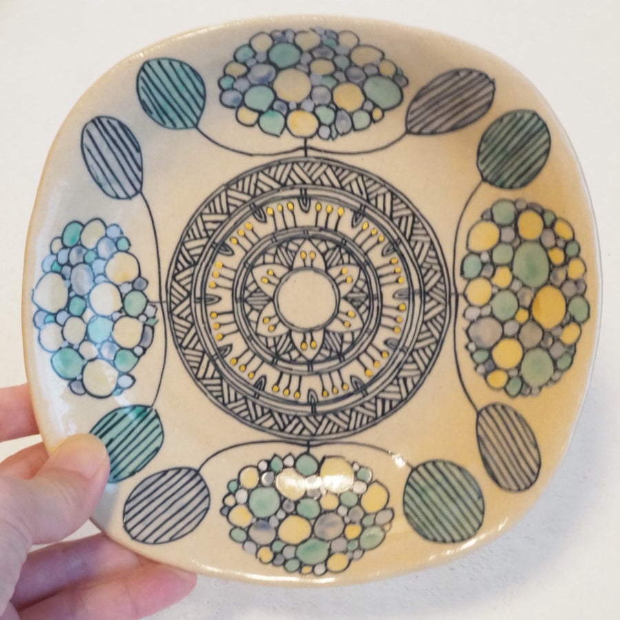 作家　加藤喜道　plate　16.5×16.5　Ｎ