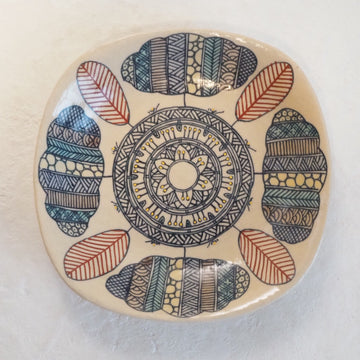 作家　加藤喜道　plate　16.5×16.5　Ｏ