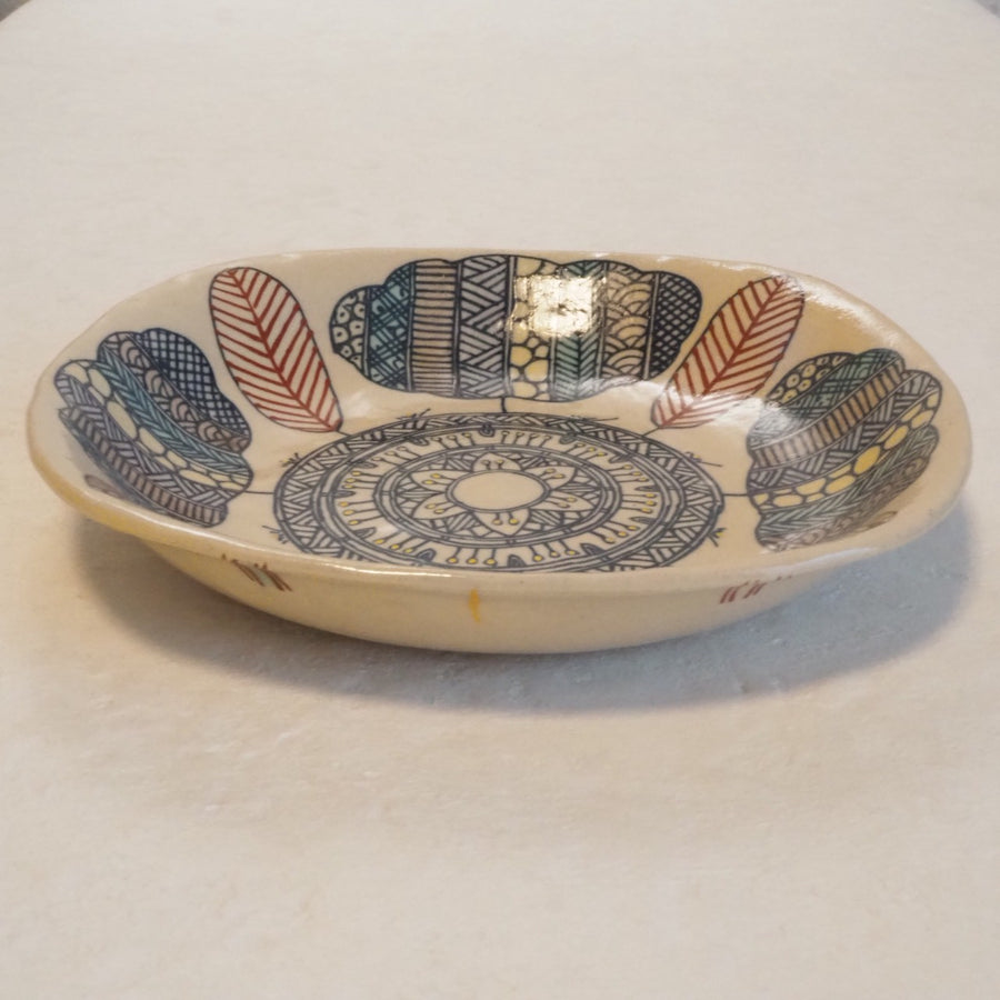 作家　加藤喜道　plate　16.5×16.5　Ｏ