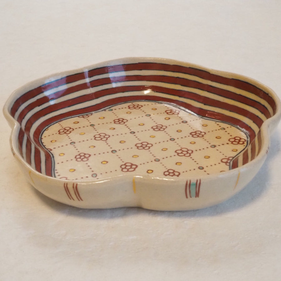 作家　加藤喜道　bowl　花　L