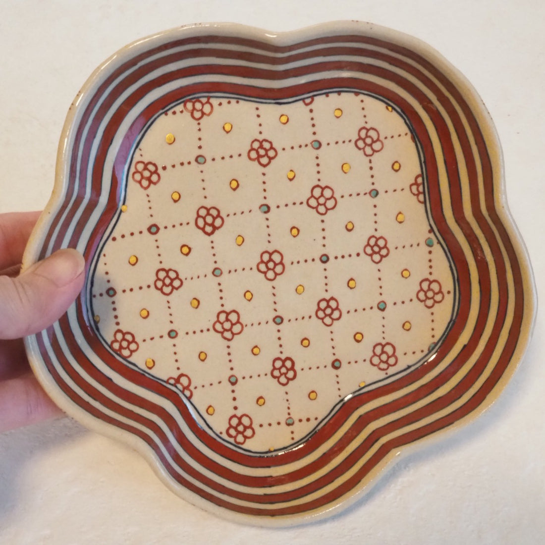 作家　加藤喜道　bowl　花　L