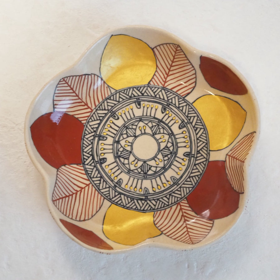 作家　加藤喜道　bowl　花　Ｎ