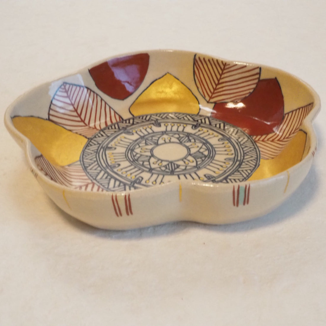 作家　加藤喜道　bowl　花　Ｎ