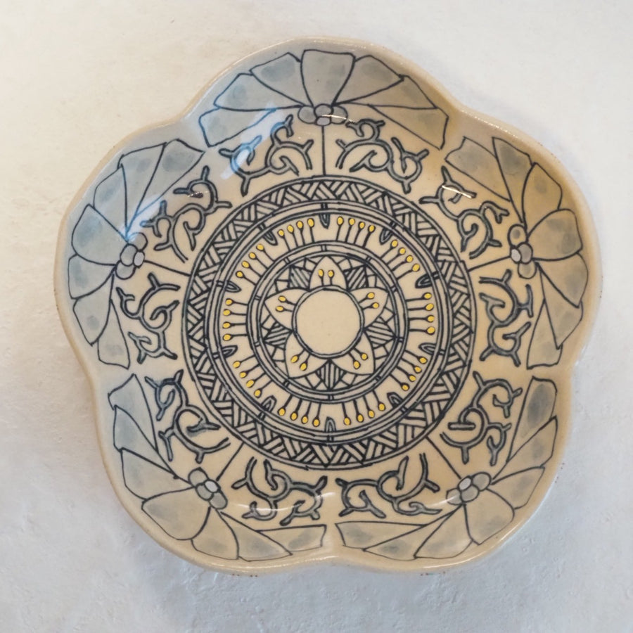 作家　加藤喜道　bowl　花　Ｏ