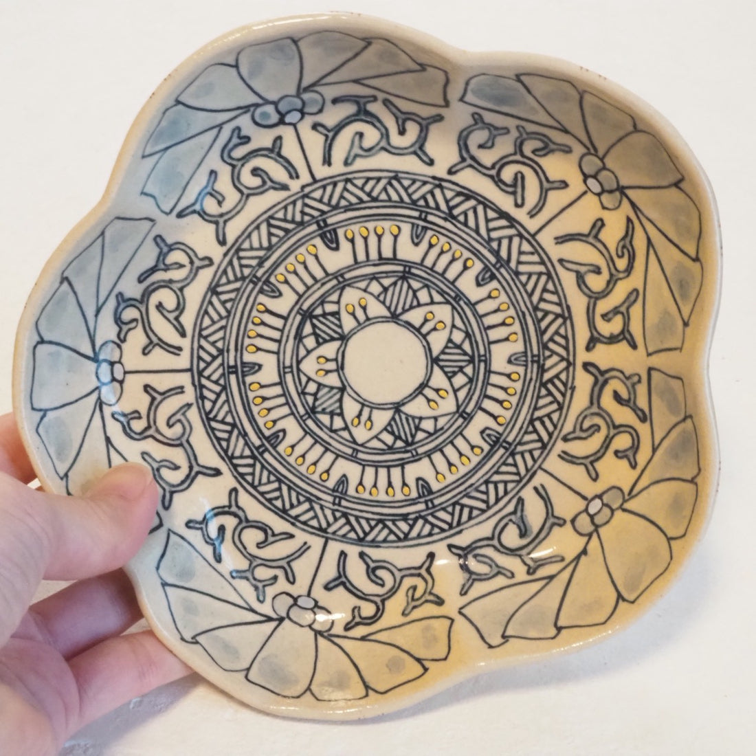 作家　加藤喜道　bowl　花　Ｏ