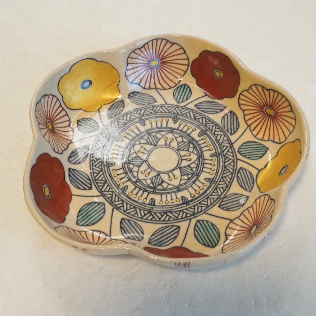 作家　加藤喜道　bowl　花　P