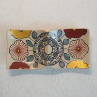 作家　加藤喜道　二彩皿　小　A