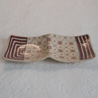 作家　加藤喜道　二彩皿　小　C