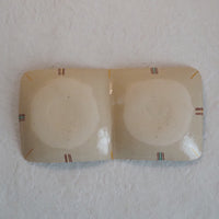 作家　加藤喜道　二彩皿　大　F