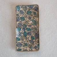 作家　加藤喜道　二彩皿　大　G