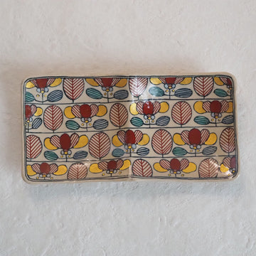 作家　加藤喜道　二彩皿　大　I