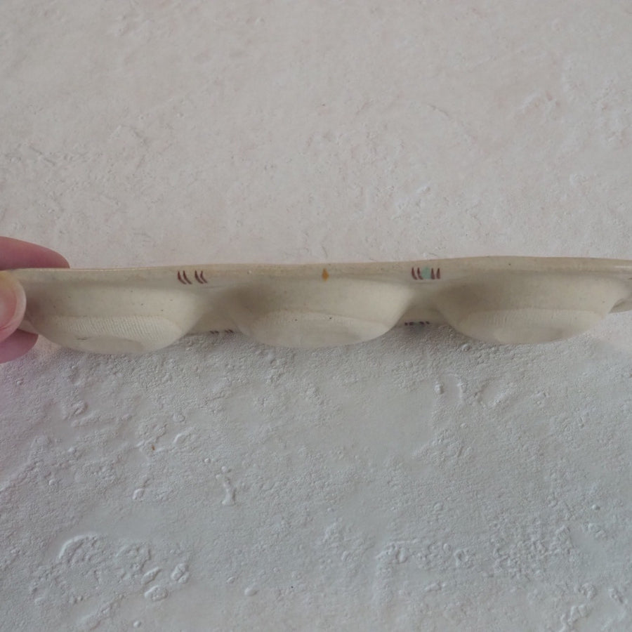 作家　加藤喜道　三彩皿　小　A