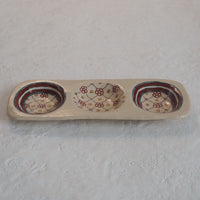 作家　加藤喜道　三彩皿　小　B