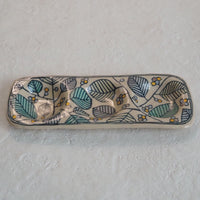 作家　加藤喜道　三彩皿　小　C