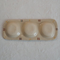 作家　加藤喜道　三彩皿　小　C