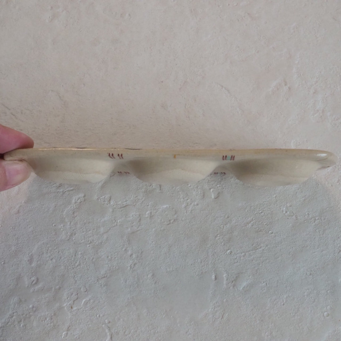 作家　加藤喜道　三彩皿　小　D