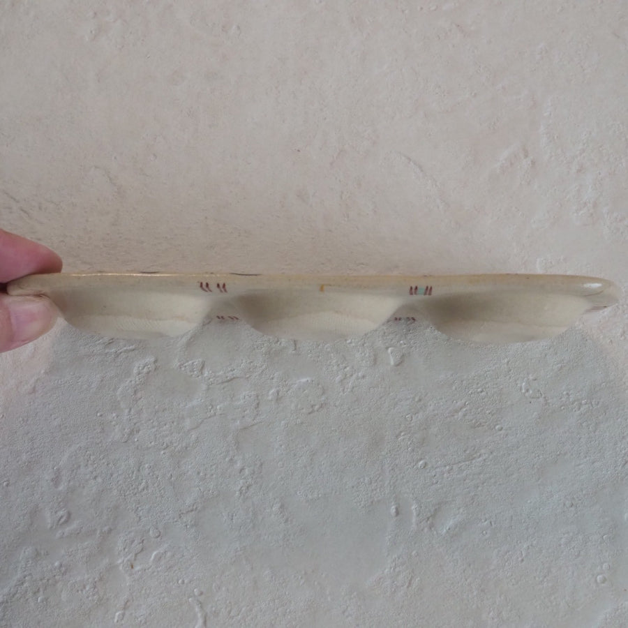 作家　加藤喜道　三彩皿　小　D