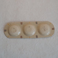 作家　加藤喜道　三彩皿　大　J 作家　加藤喜道 陶磁器作家もの