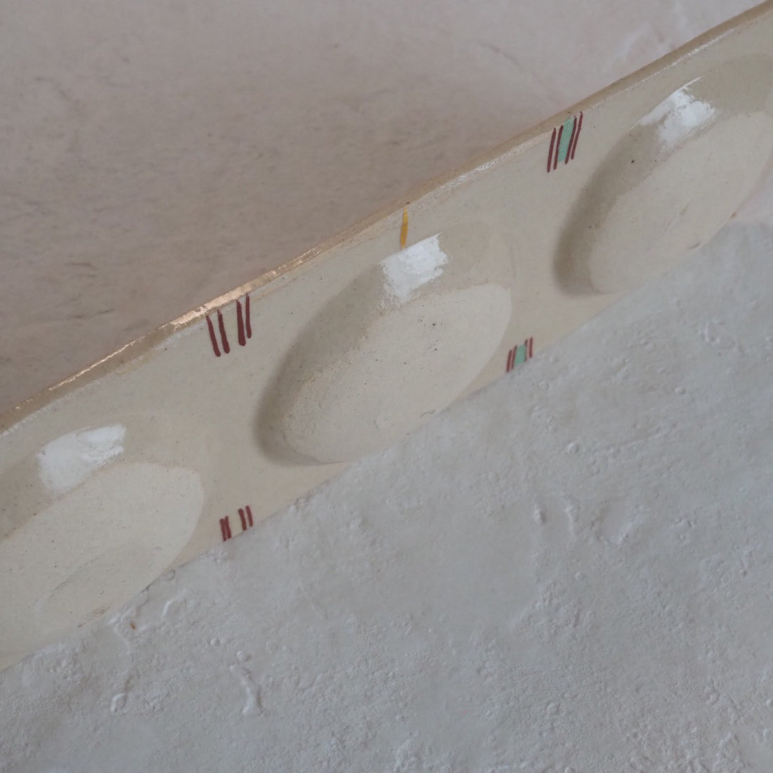 作家　加藤喜道　三彩皿　大　K