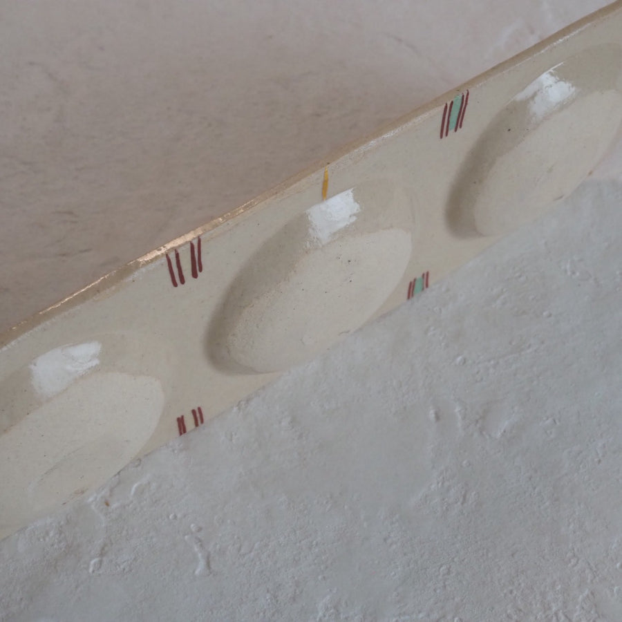 作家　加藤喜道　三彩皿　大　K