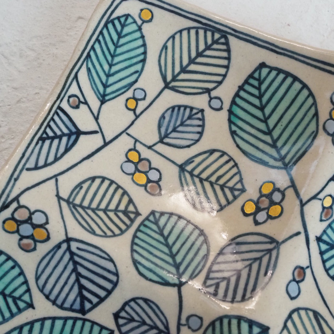 作家　加藤喜道　四彩皿　B 作家　加藤喜道 陶磁器作家もの