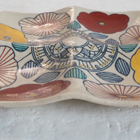 作家　加藤喜道　四彩皿　C